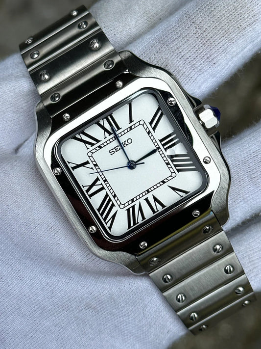 White Dial Santos Mod