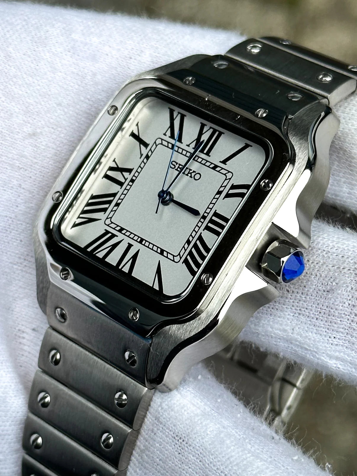White Dial Santos Mod