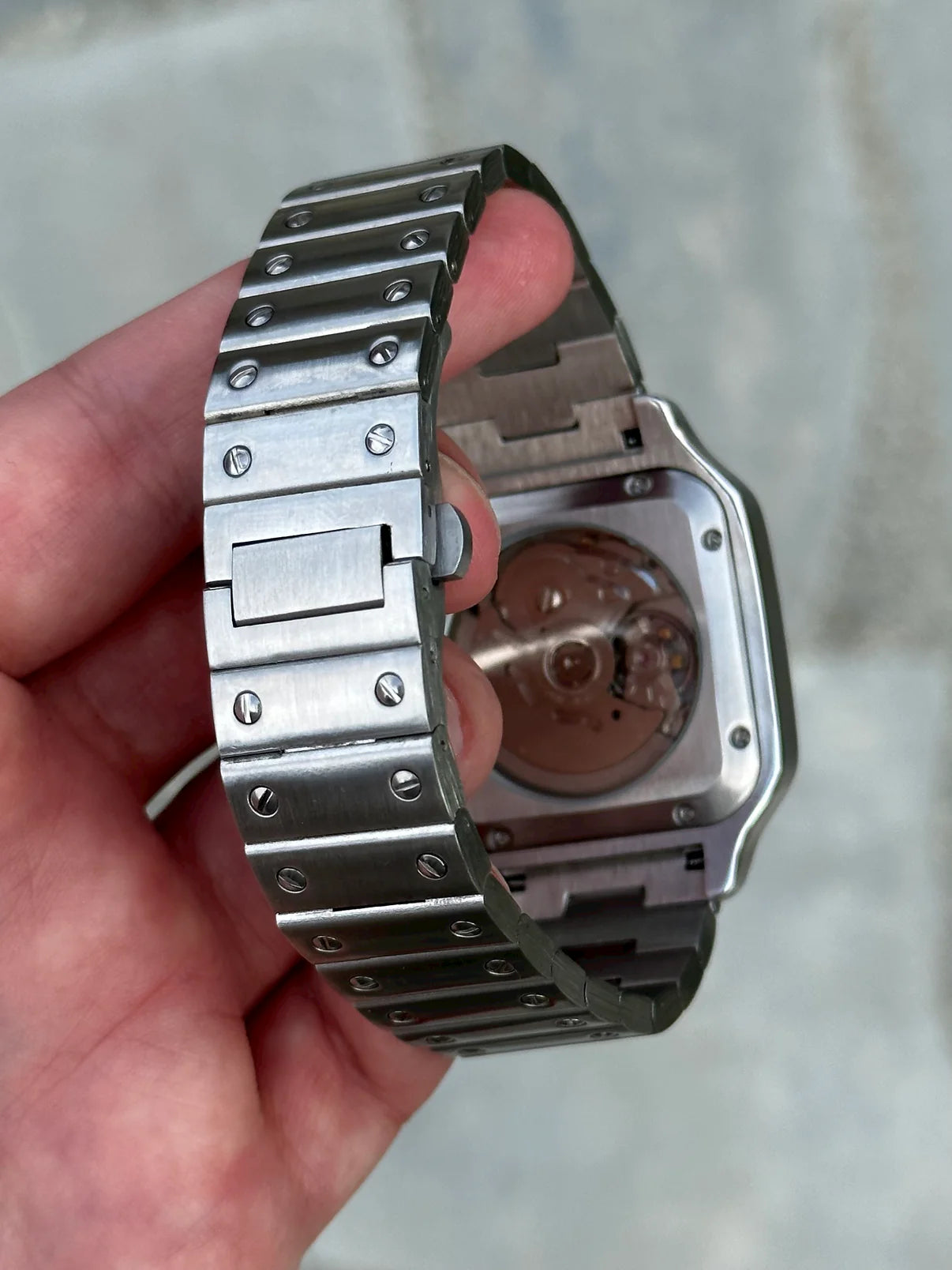 Blue Dial Santos Mod