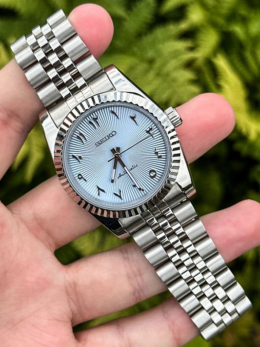 Sky Blue Arabic Datejust Mod