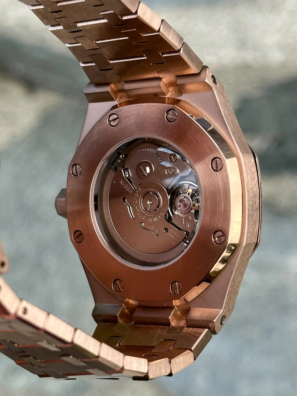 Rosegold White Dial Royal Oak Mod