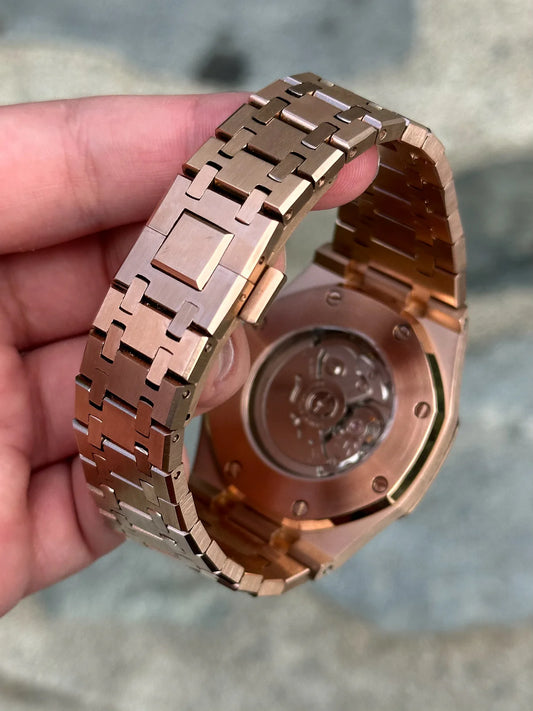 Rosegold White Dial Royal Oak Mod