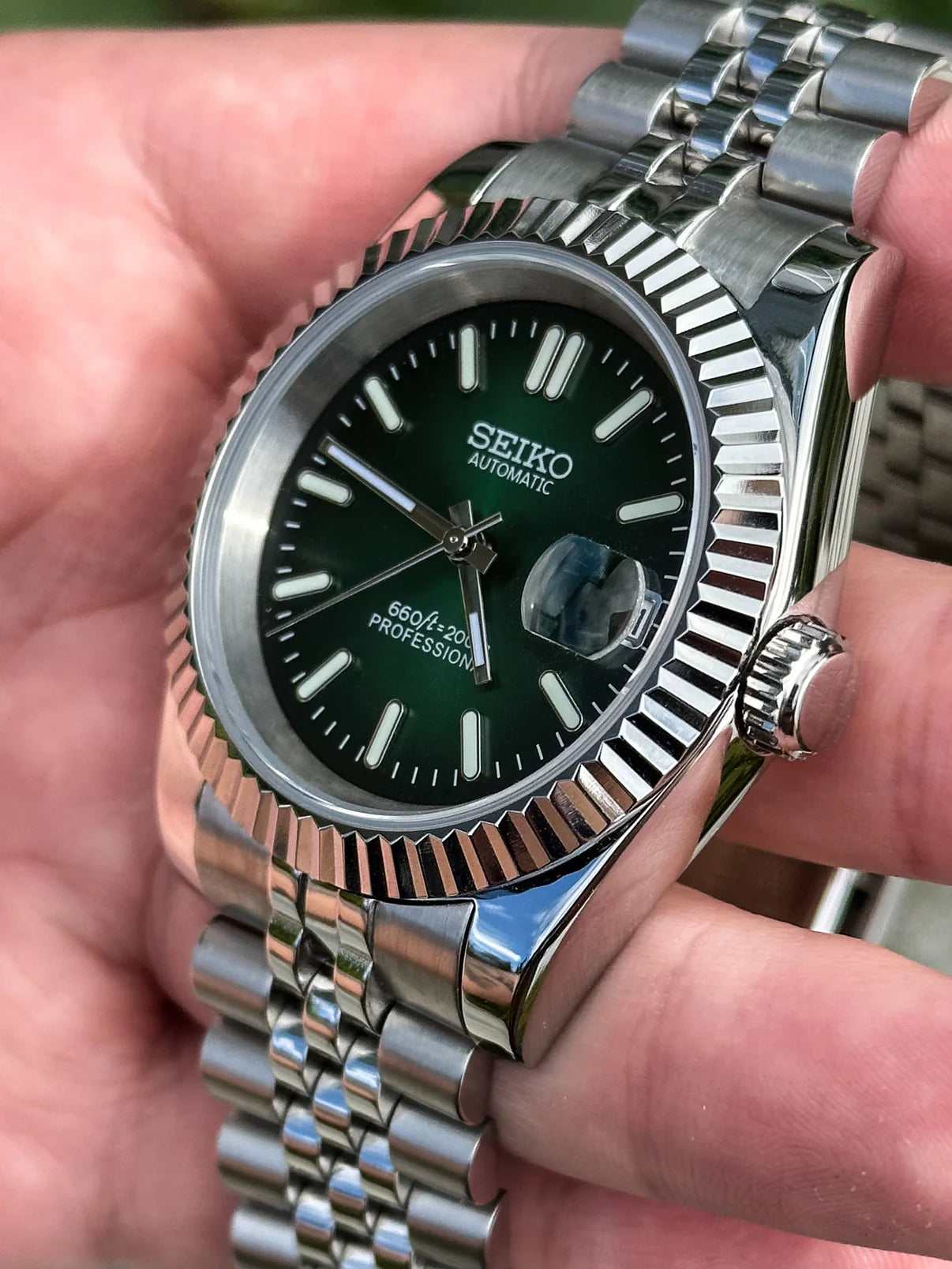 Gradient Green Datejust Mod