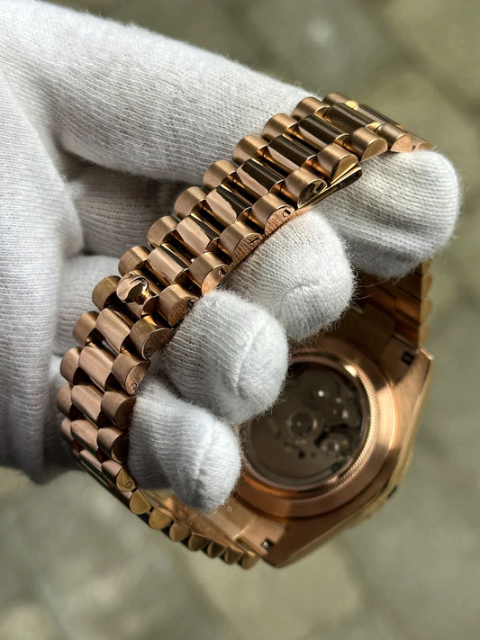 Rosegold Olive Dial President Mod