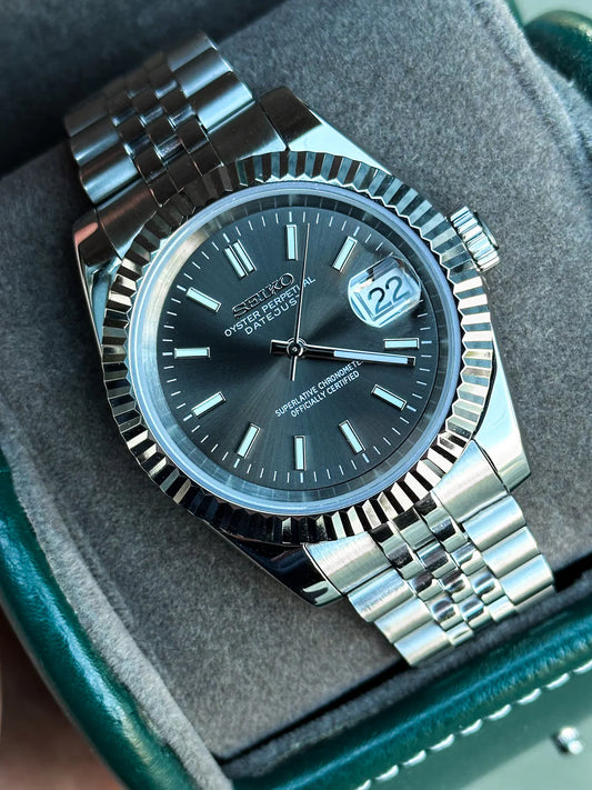Rhodium Datejust Mod