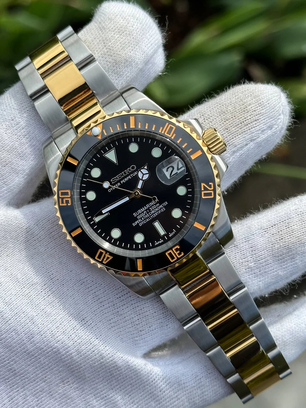 Black & Gold Two Tone Submariner Mod