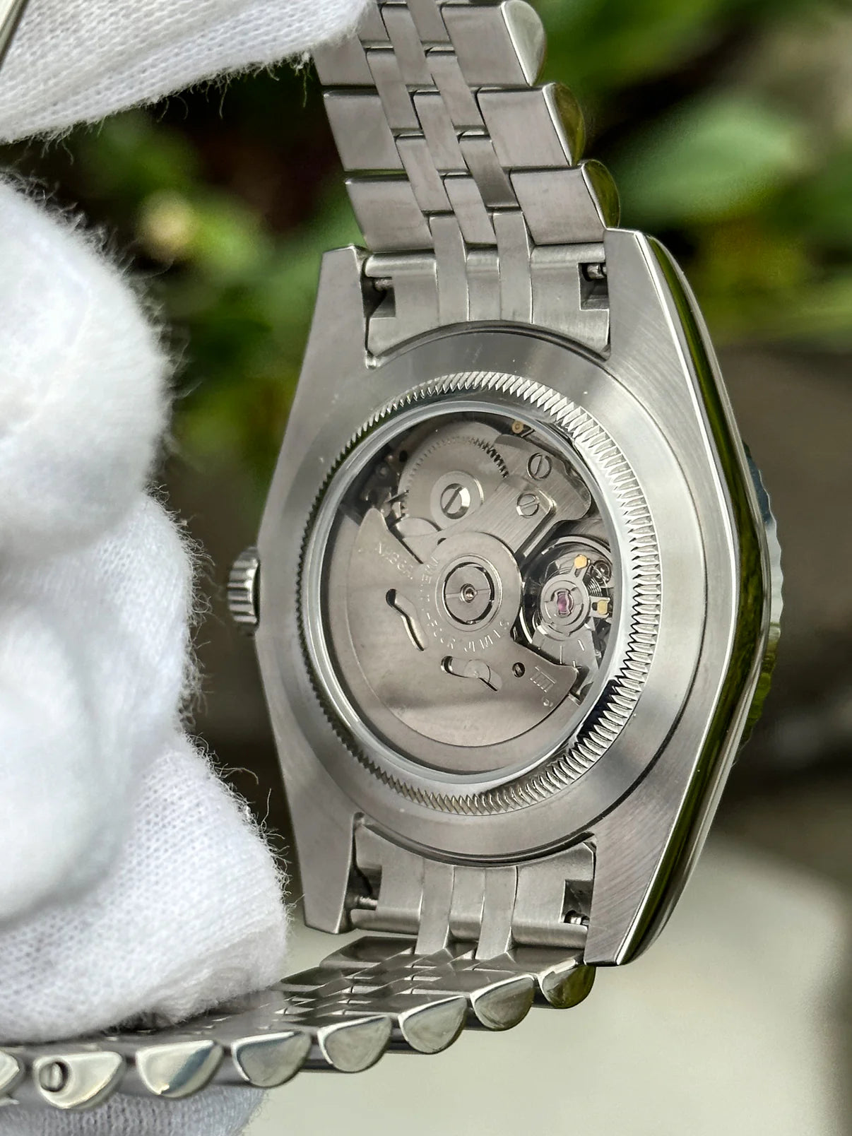 Silver Roman Datejust Mod